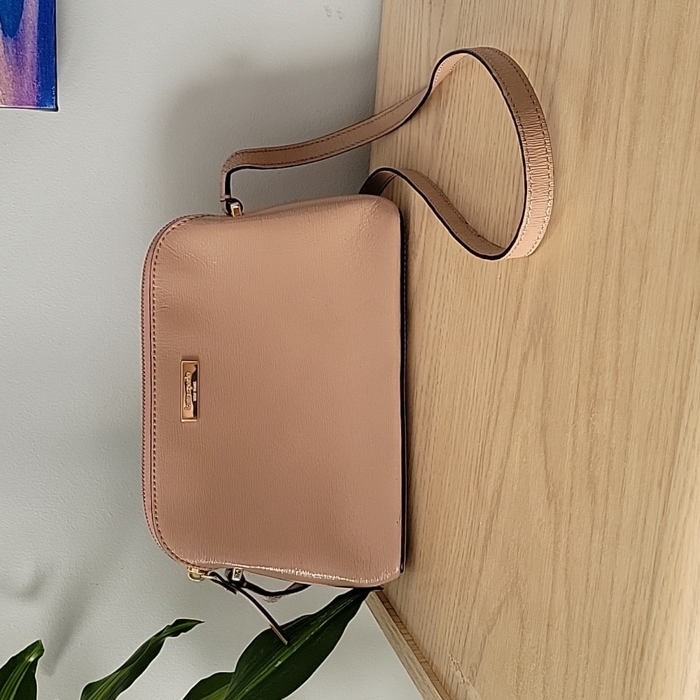 kate spade Pink Leather Crossbody Bag w Adjustable Strap